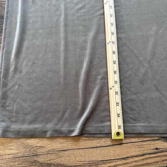 Vintage Chico’s Private Edition Leopard Print Top & Taupe Maxi Skirt Set Size 1 - Picture 11 of 11